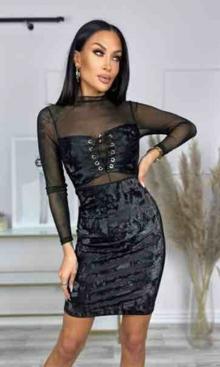Sukienka czarna gorsetowa Tiffanny